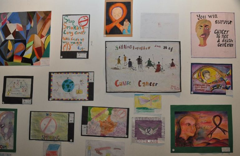 Childhood cancer awareness creation through art