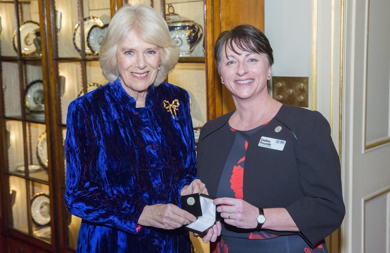 Duchess of Cornwall hosts royal reception for London hospice