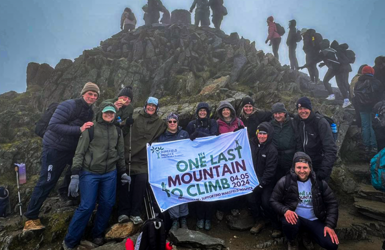 Helen and team reach Snowdon Summit on Bank Holiday Weekend