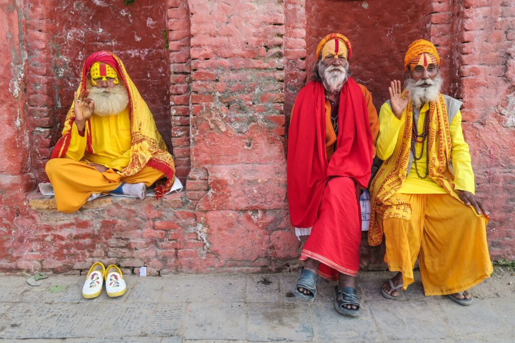 sebastian-pena-lambarri-Sadhus at Pashupatinath, Kathmandu, Nepal-unsplash