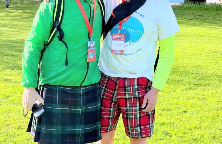 Take on our Kiltwalk challenge for Strathcarron like Danny and Malcolm!