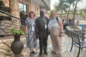 Professor Julia Downing, Chief Executive of ICPCN, Ayire Adongo, Regional Co-ordinator for Sub Saharan Africa, World-Child Cancer and Dr AK Anderson, Chair of the APPM