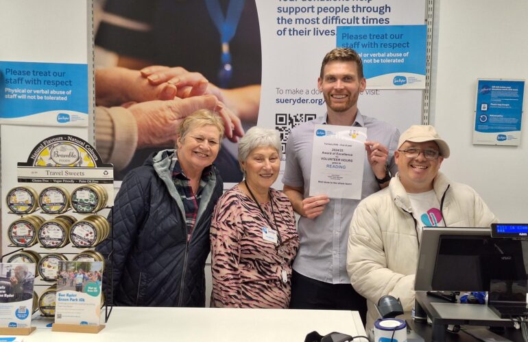 Sue Ryder shop praised for keeping Berkshire homes Safe and Warm   