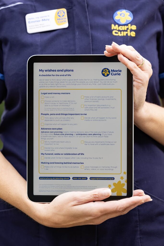 Marie Curie launches 'End of Life List' to help people navigate the End ...