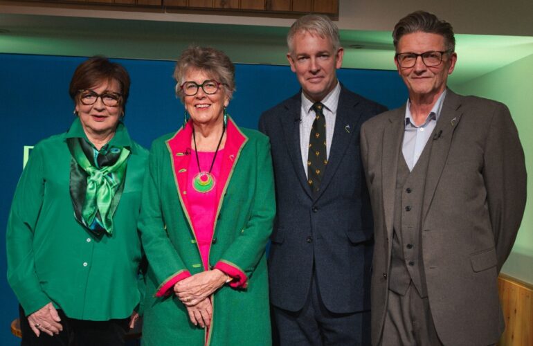 Prospect Hospice hosts conversation between Dame Prue Leith and Danny Kruger MP