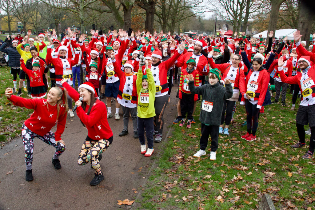 Santas enjoy festive fun run for Farleigh The Townsend Twins lead the warm-up
