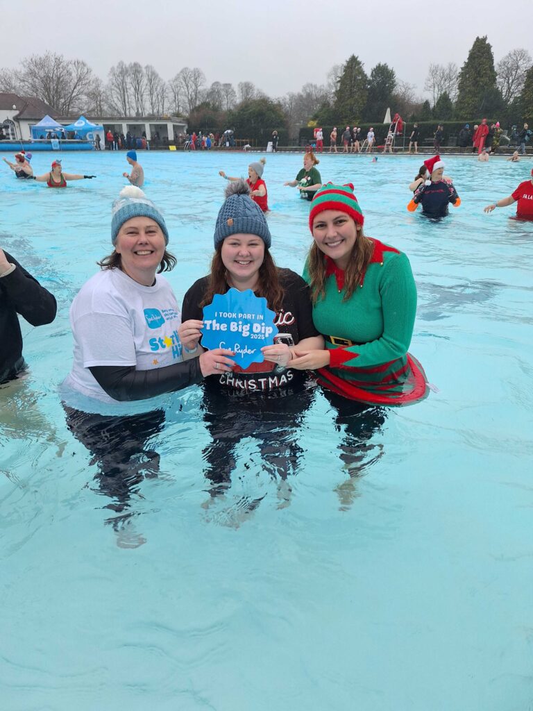 More than 140 fearless swimmers ‘brrrrraved’ the chilly waters of Cheltenham Lid