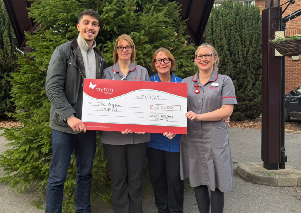 The Myton Hospices - Lewis Williams with Myton nurses