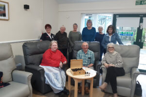 Rachel Lambert with the Carers Wellbeing Group