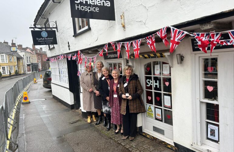 Hospice volunteers meet Royalty in Dedham