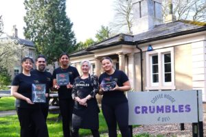 Crumbles team with their award