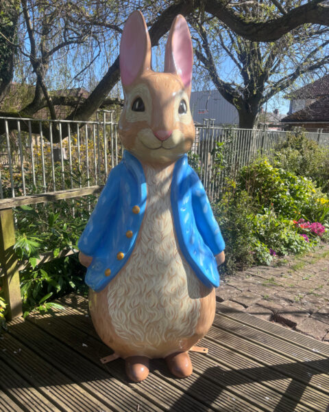 Hop, skip and jump into an art adventure for everyone to enjoy! Peter-Rabbit-Sculpture-at-the-hospice-480x600
