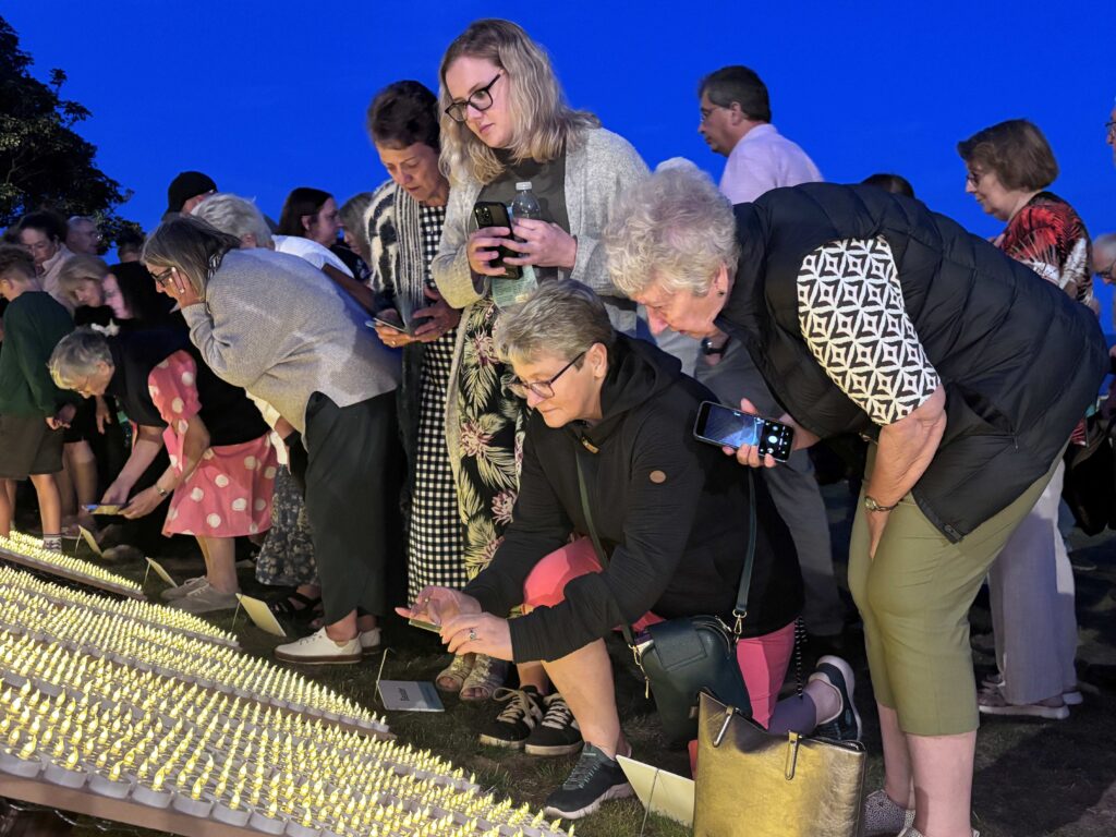 Crowds find loved ones names on Suffolk Remembers letters