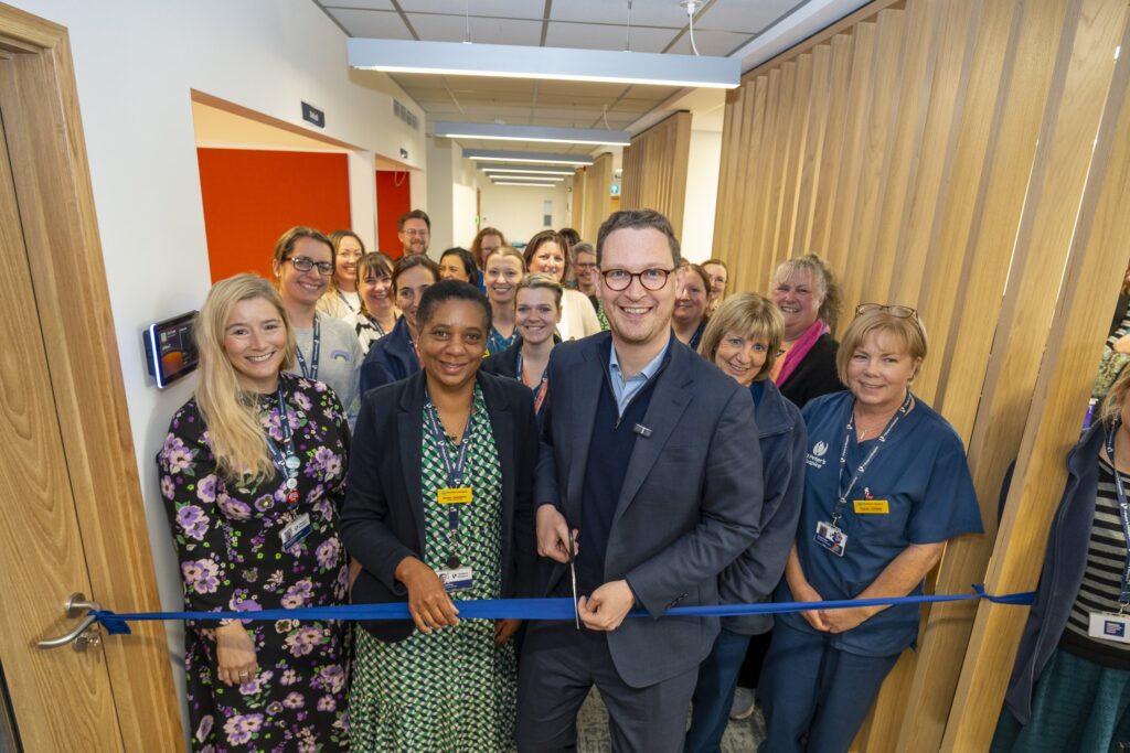 Darren Jones, Susan Hamilton and the Hospice team
