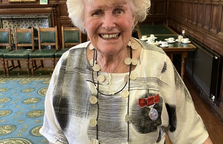 St Giles Hospice volunteer awarded British Empire Medal for Service to the Community 