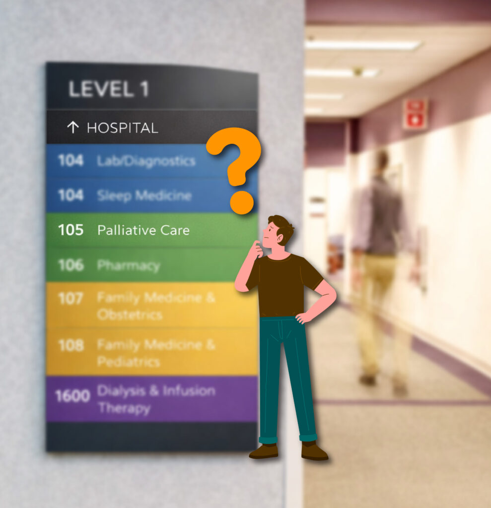 Hospital signage FA