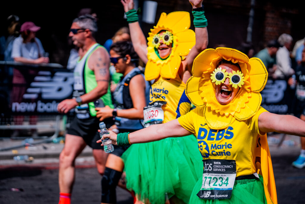 Marie Curie raises over £2.3M as 2026 TCS London Marathon Charity of the Year TCS London Marathon 2026 - Rainbow Row Mile 21