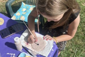Mindful crafts are just some of the activities that form part of Ashgate Hospice's new Forest School programme