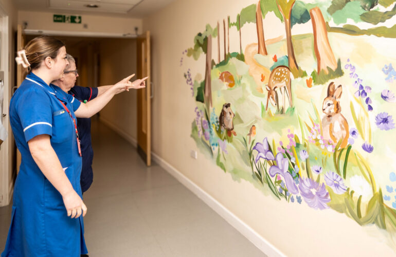 Local artist Katie O creates beautiful mural at Coventry Myton Hospice