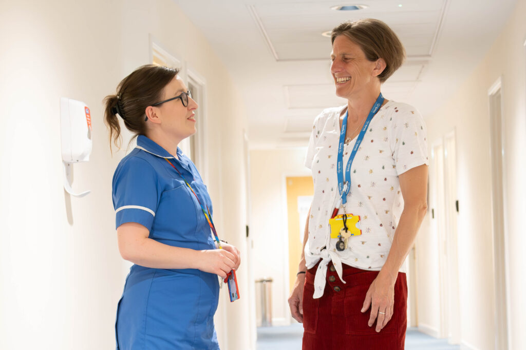 The importance of research at The Myton Hospices this Red4Research Day The Myton Hospices - Lizy and Dr Nicky