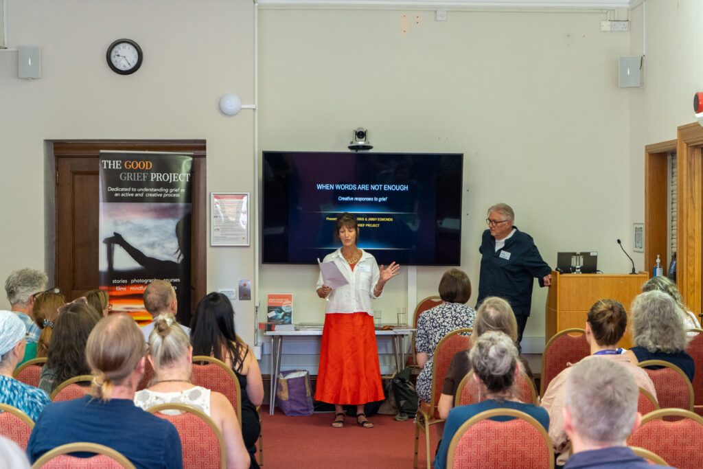 Jane Harris and Jimmy Edmonds at Spaces for Grief Conference 17.07.26