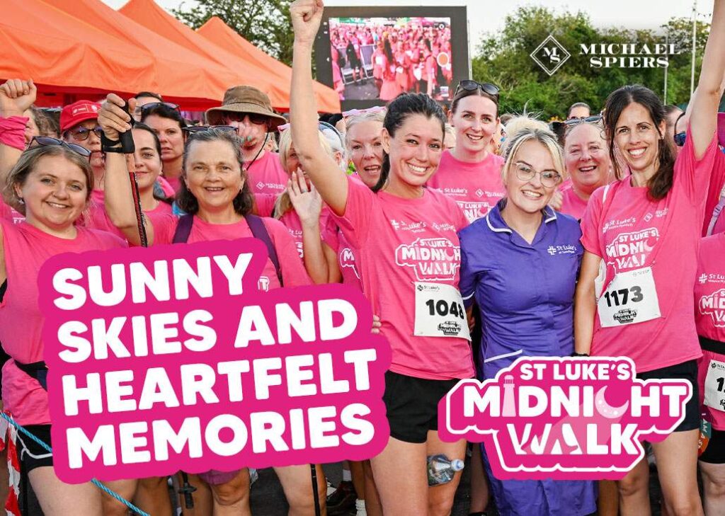 Sunny skies and Heartfelt memories as 1,300 join St Luke’s Midnight Walk